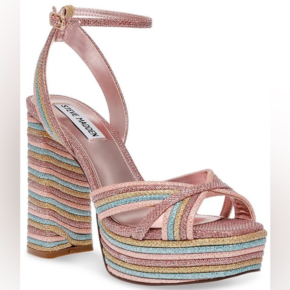 STEVE MADDEN LAUREL PLATFORM SANDAL NWOB